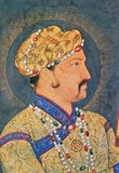 Jahangir (Hindi: नूरुद्दीन सलीम जहांगीर Urdu: سلیم جهانگیر نورالدینPersian: نورالدین سلیم جهانگیر) (full title: Al-Sultan al-'Azam wal Khaqan al-Mukarram, Khushru-i-Giti Panah, Abu'l-Fath Nur-ud-din Muhammad Jahangir Padshah Ghazi [Jannat-Makaani]) (20 September 1569 – 8 November 1627) was the ruler of the Mughal Empire from 1605 until his death in 1627.<br/><br/>

The name Jahangir is from Persian جهانگیر,meaning 'World Conqueror'. Nur-ud-din or Nur al-Din is an Arabic name which means 'Light of the Faith'. Born as Prince Muhammad Salim, he was the third and eldest surviving son of Mogul Emperor Akbar. Akbar's twin sons, Hasan and Hussain, died in infancy. His mother was the Rajput Princess of Amber, Jodhabai (born Rajkumari Hira Kunwari, eldest daughter of Raja Bihar Mal or Bharmal, Raja of Amber, Rajasthan).<br/><br/>

Jahangir was a child of many prayers. It is said to be by the blessing of Shaikh Salim Chishti (one of the revered sages of his times) that Akbar's first surviving child, the future Jahangir, was born. The child was named Salim after the dervish and was affectionately addressed by Akbar as Sheikhu Baba.<br/><br/>

Jahangir was responsible for ending a century long struggle with the state of Mewar.The campaign against the Rajputs was pushed so extensively that the latter were made to submit and that too with a great loss of life and property.<br/><br/>

Jahangir died on the way back from Kashmir near Sarai Saadabad in 1627. His body was then transferred to Lahore to be buried in Shahdara Bagh, a suburb of Lahore, Punjab. He was succeeded by his third son, Prince Khurram who took the title of Shah Jahan. Jahangir's elegant mausoleum is located in the Shahdara locale of Lahore and is a popular tourist attraction in Lahore. 