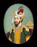 Nasir ud-din Muhammad Humayun (Persian: نصیر الدین محمد همایون; full title: Al-Sultan al-'Azam wal Khaqan al-Mukarram, Jam-i-Sultanat-i-haqiqi wa Majazi, Sayyid al-Salatin, Abu'l Muzaffar Nasir ud-din Muhammad Humayun Padshah Ghazi, Zillu'llah; 7 March 1508 - 22 February 1556) was the second Mughal Emperor who ruled present day Afghanistan, Pakistan, and parts of northern India from 1530–1540 and again from 1555–1556.<br/><br/>

Like his father, Babur, he lost his kingdom early, but with Persian aid, he eventually regained an even larger one. On the eve of his death in 1556, the Mughal empire spanned almost one million square kilometers.<br/><br/>

He succeeded his father in India in 1530, while his half-brother Kamran Mirza, who was to become a rather bitter rival, obtained the sovereignty of Kabul and Lahore, the more northern parts of their father's empire. He originally ascended the throne at the age of 22 and was somewhat inexperienced when he came to power.<br/><br/>

Humayun lost his Indian territories to the Pashtun noble, Sher Shah Suri, and, with Persian aid, regained them 15 years later. Humayun's return from Persia, accompanied by a large retinue of Persian noblemen, signaled an important change in Mughal court culture, as the Central Asian origins of the dynasty were largely overshadowed by the influences of Persian art, architecture, language and literature.<br/><br/>

Subsequently, in a very short time, Humayun was able to expand the Empire further, leaving a substantial legacy for his son, Akbar.